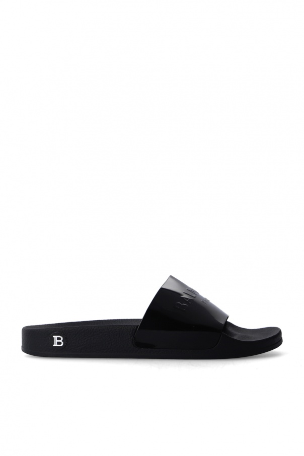 Balmain Slides with logo